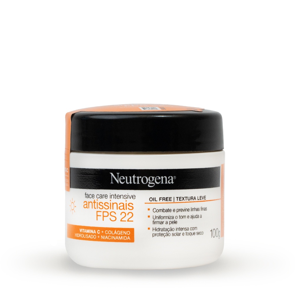 Hidratante Facial Antissinais Neutrogena Face Care Intensive Fps 22 - 100G