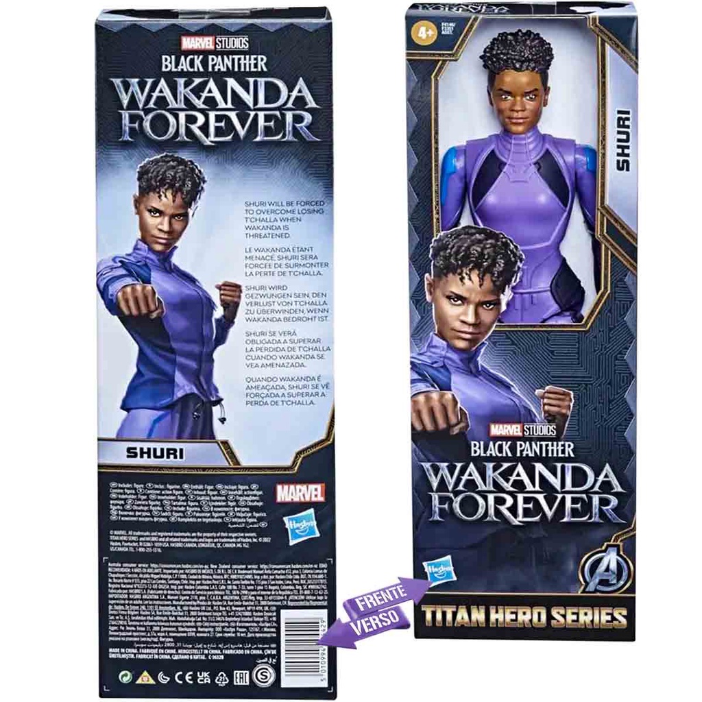 Pantera Negra Boneco Articulado Shuri - Wakanda Forever