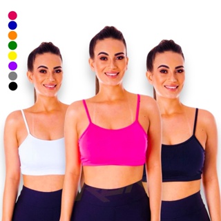 Soutien desportivo fúcsia Seamless Comfort, Tops desportivos