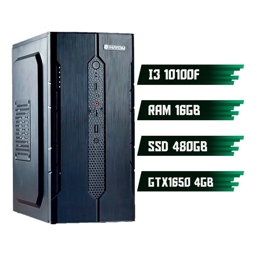 Computador Pc Cpu I3 + 16gb Memória Ssd 480gb + Gtx1650 4gb