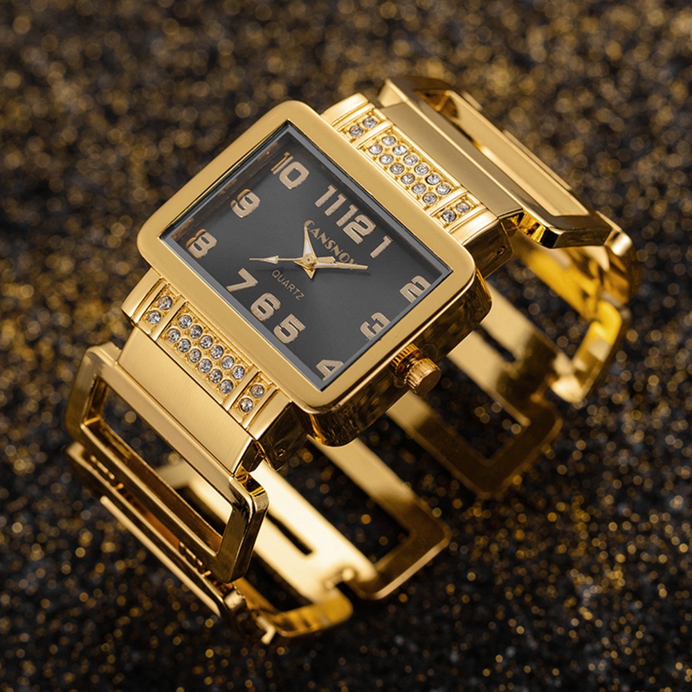 Relógio De Ouro Para Mulher Luxo Retângulo Relógio De Pulso Feminino Relógio  De Quartzo Dourado Aço Inoxidável Senhoras Relógios Montre Femme Relogio  Feminino - Relógios Femininos - AliExpress