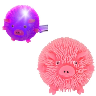 Brinquedo bichinhos de apertar esmagar com luzes que pisca