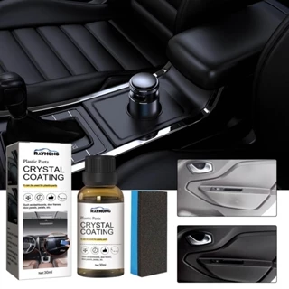Hilimer Plástico Refurbished Plating Crystal Coating Agent Painel De Cera Auto Interior Carro Renovado Agente De Recauchutagem De Revestimento Com Esponja 30ml Para Porta De , Painéis De em Oferta na Shopee