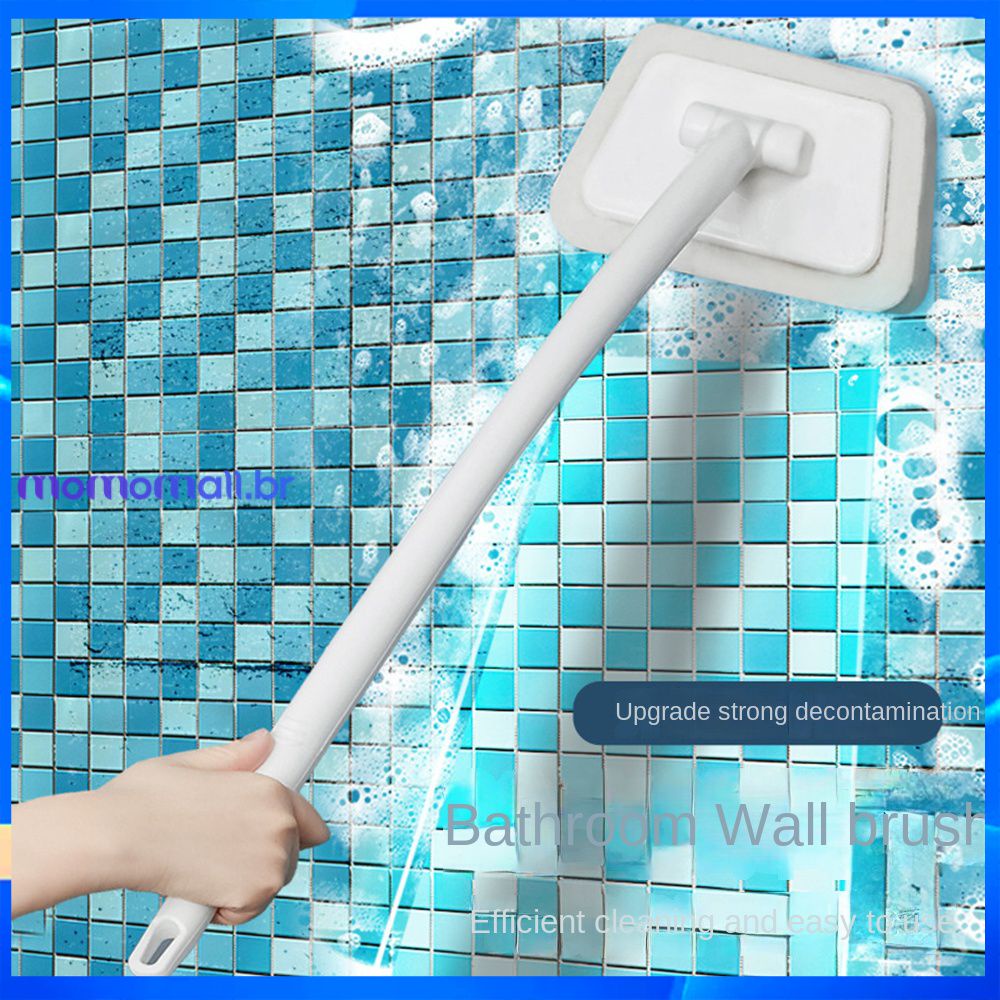 Multifuncionais de Escova Para Parede De Banheiro Com Cabo Longo Removível Escovas De Limpeza Do Solo, Telhas, Janelas, Stch Remover Esponja