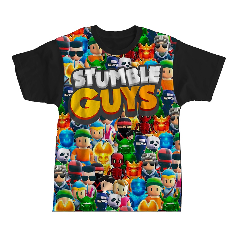 Camiseta Personalizada Stumble Guys Infantil Games Jogo