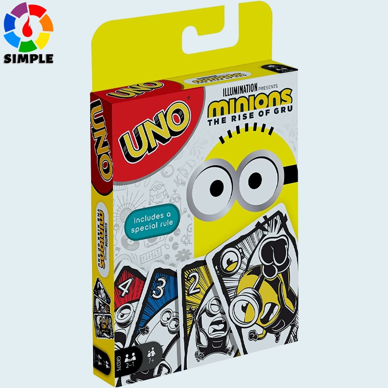 UNO Minions: The Rise of Gru Card Game for Kids and Family with Themed  Deck, Gift and Collectible for Kids and Movie Fans 