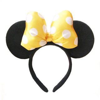 Faixa de cabelo com desenho do mickey mouse para mulheres, acessório  feminino da disney, xadrez, laço, ideal para presente - AliExpress