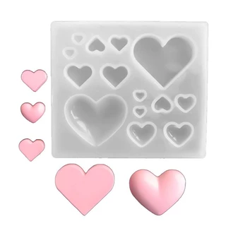 JYI Molde De Silicone Em Forma De Coração Love Pendant DIY Crystal Epoxy Resina Moldes 3D Jóias Brincos Fazendo Artesanais