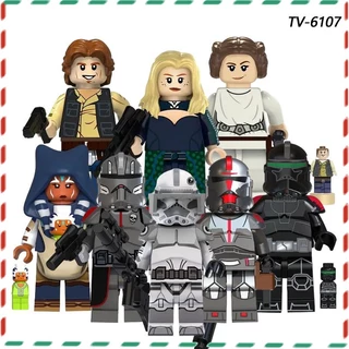 Novos Brinquedos De Quebra-Cabeça Em Blocos De Construção Aprendizagem Para Crianças Modelo Star Wars Série nano minifigures De