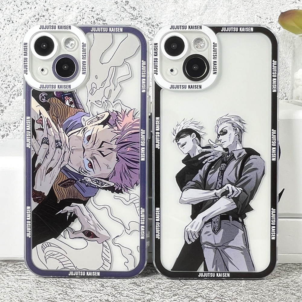 Capa Para Xiaomi Redmi Note 11 11S 10 9 Pro Max 9S 8 9A 9C 10 2022 4G De Telefone Jujutsu Kaisen Gojo Satoru Popular Anime Macio Silicone Quadrado Transparente