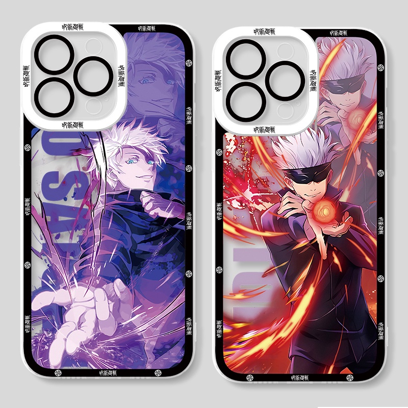 Capa Capinha Case Samsung Galaxy A24 A14 A33 A73 A34 A54 A70 A22 Note 9 10 Plus 20 S9 S10 S23 S20 FE S21 S22 Ultra 5G Estojo De Telefone Jujutsu Kaisen Soft Cute anime Clear