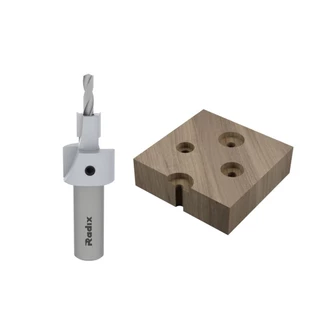 Fresa Escareadora Corte Reto 12x4mm 22B1240.04 Radix