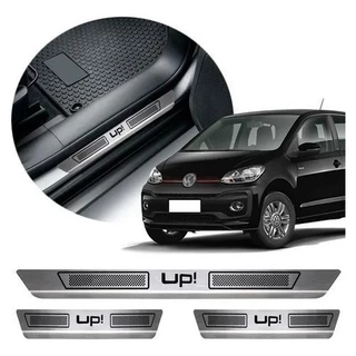 Soleira Porta Aço Inox Vw Up Tsi 2014 2015 2016 2019 Sl001