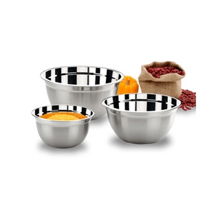 Conjunto De Tigelas Brinox Suprema 3 Peças Aço Inox