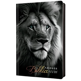 Bíblia Sagrada Leão Soberano | Capa Dura NVI | Palavras de Jesus em Vermelho em Oferta na Shopee