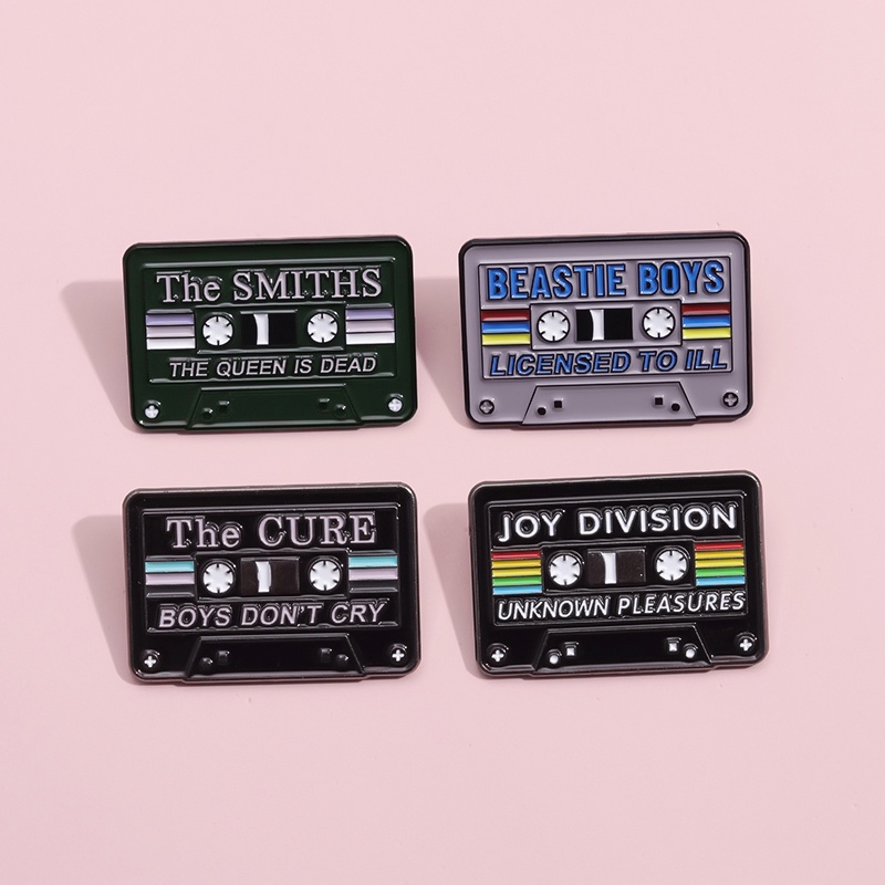 Fita Vintage Esmalte Canção Pop Música Broches Para Camisa Mochila Crachá Jóias Nostalégicas Presente Amigos