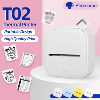 Impressora De Bolso Phomemo T02 Térmica Portátil Inkless Mini Sem Fio Para Home School Office