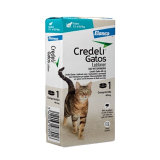 Credeli Antipulgas e Carrapatos para Gatos 48mg Elanco 1 Comprimido