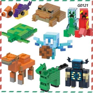 Blocos De Construção Montados Modelo De Brinquedos Infantis Minecraft Camelo Guardião Minifiguras Educativos Para Crianças