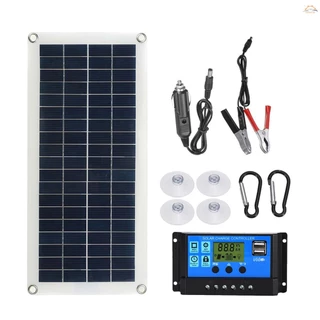 Kit De Painel Solar Flexível Portátil 300W Interruptor De 12V Interface De Carregamento USB Placa Com Controlador Células Solares À Prova D'água Para Telefone RV Carro