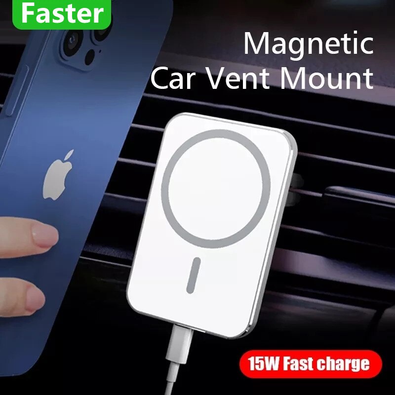 Suportecarregador Magnético Carro 15w Para iPhone 13 Magsafe