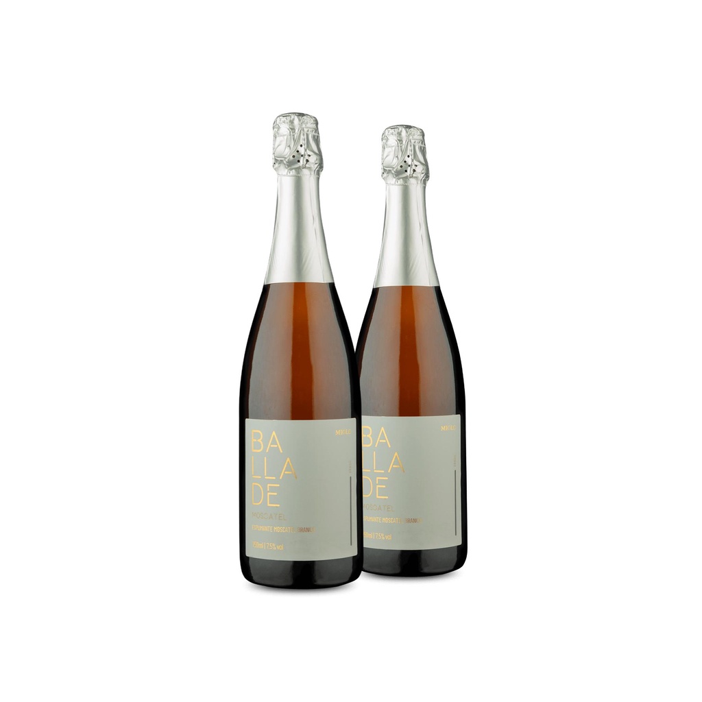 Kit 2 Espumante Ballade by Miolo Moscatel Suave Doce 750ml | Shopee Brasil