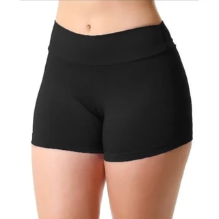 Short Feminino Meia Coxa em Suplex Cintura Alta Shortinho Confortavel 1001#
