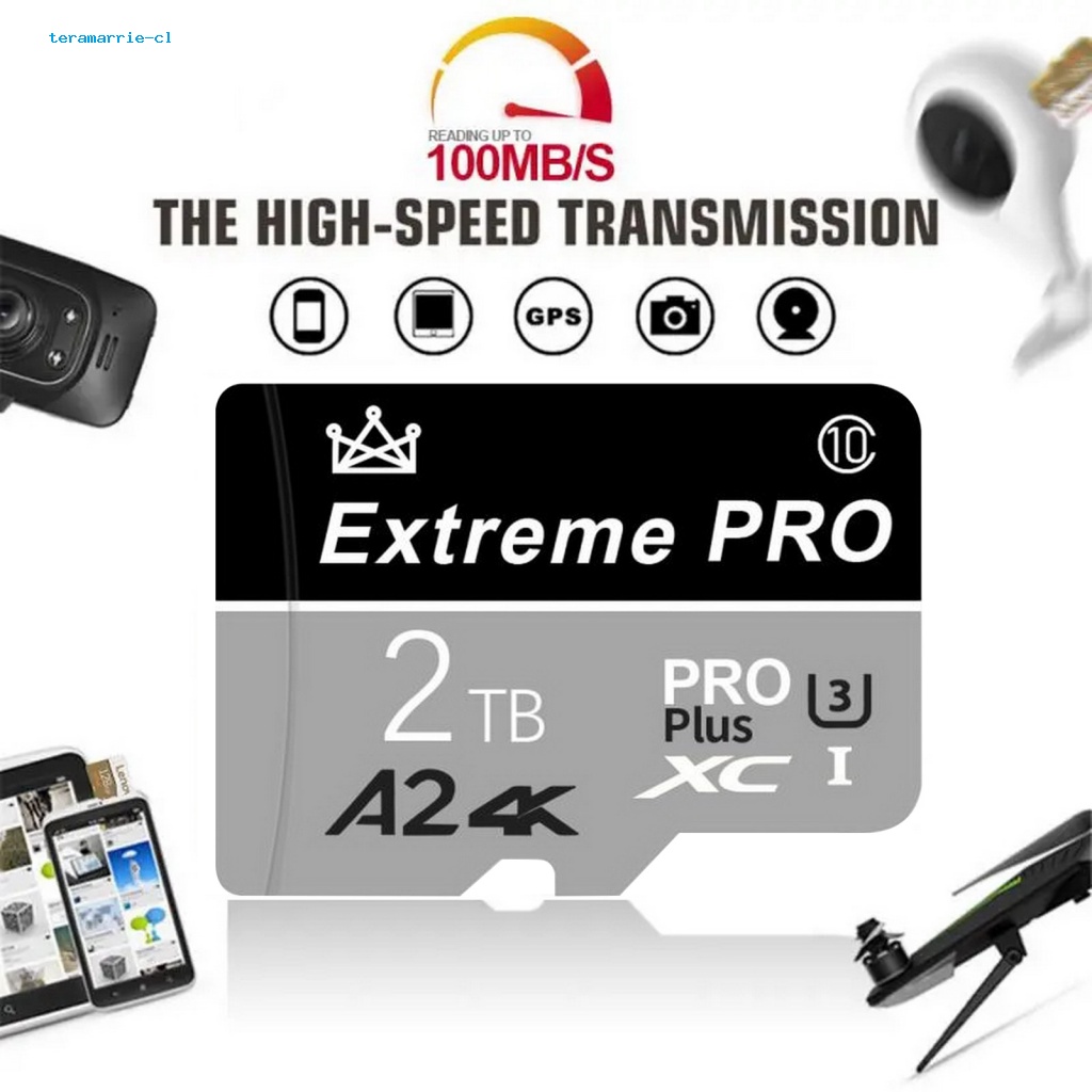 Class 10 Memory Card High-speed 2tb Tf for Cameras Phones Storage Fast Read/write Ideal for ...