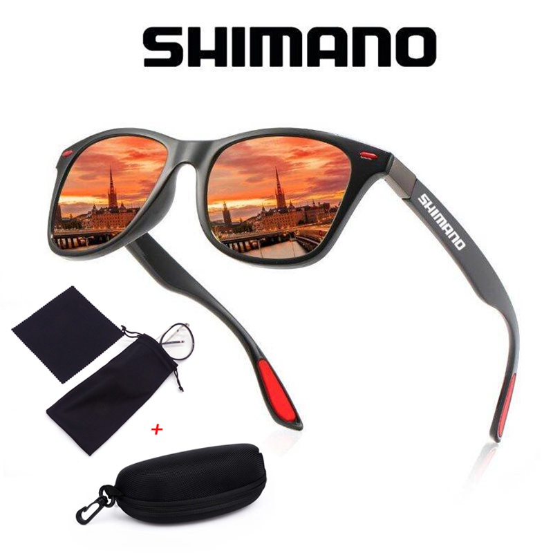 Shimano Óculos De Sol Polarizados Para A Condução Acampamento Caminhada Pesca Clássicos Esportes Ao Ar Livre UV400 Ciclismo Eyewear