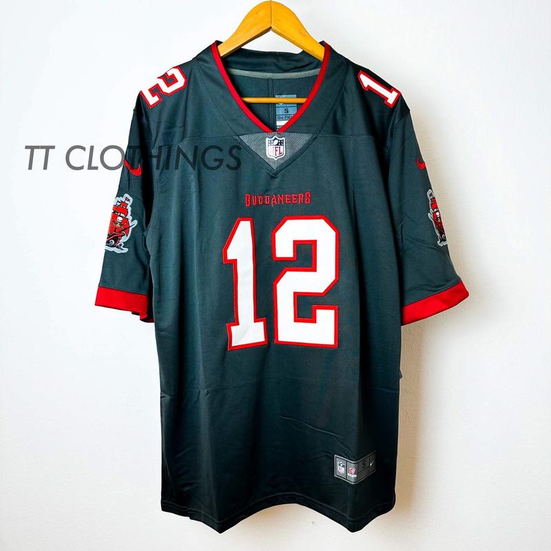 Camisa NFL Tampa Bay Buccaneers Tom Brady n°12 Nike Reflective Limited  Jersey Masculina - Preto