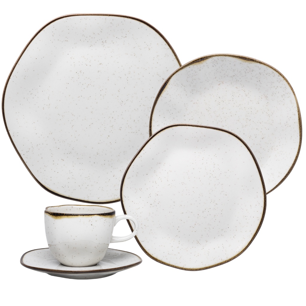 Jogo Jantar Chá E Café 56 Peças Porcelana Schmidt Eterna 8 Pessoas -  Porcelanas Schmidt - Chá e Café - Magazine Luiza