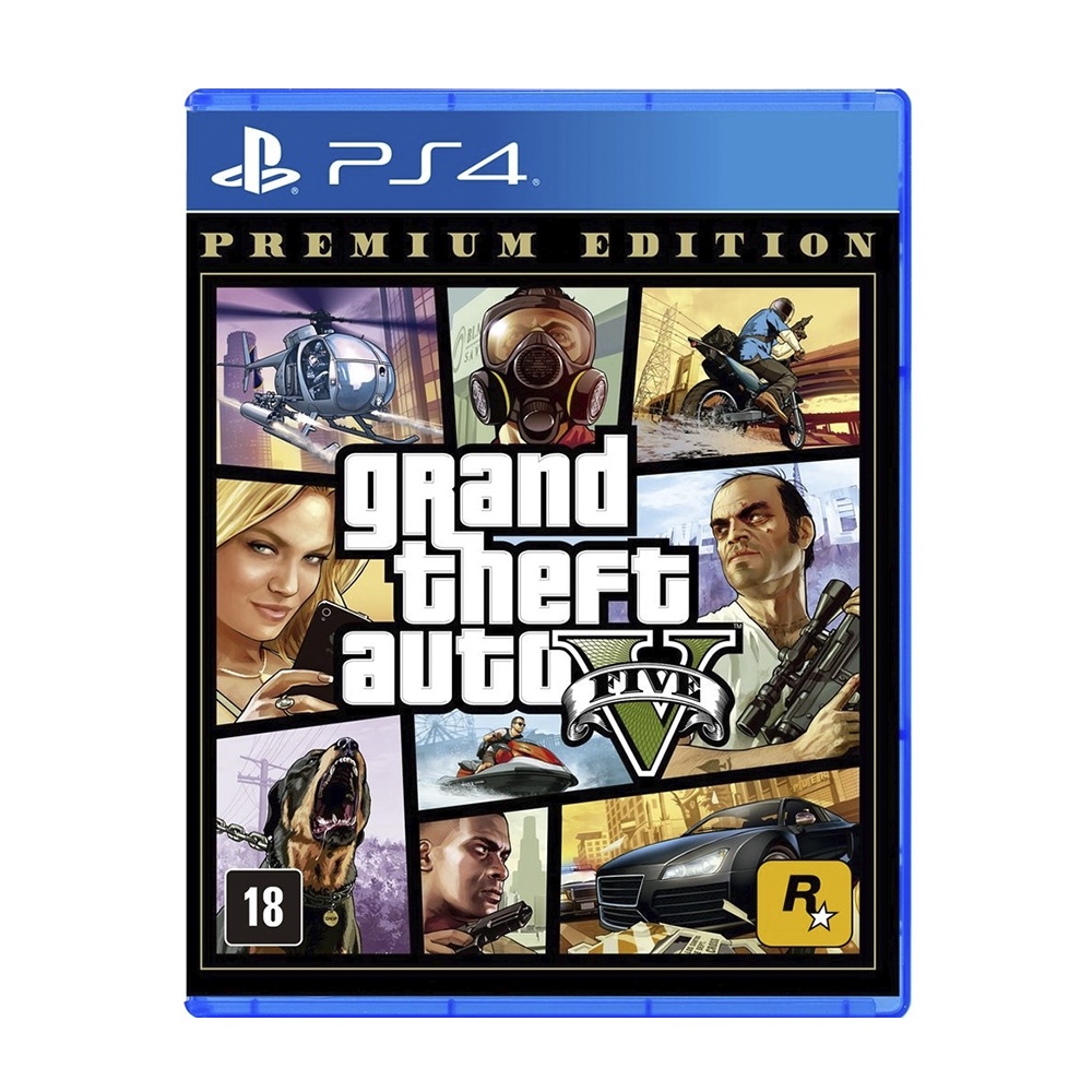 Jogo GTA 5: Premium Edition - PS4