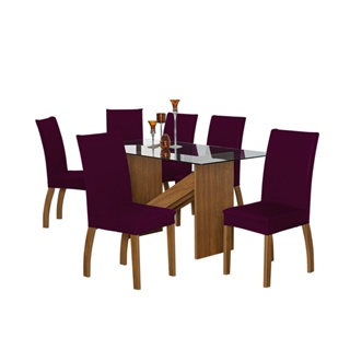 Kit 4 Capas De Cadeira Jantar Malha c/Elástico Oferta Envio Super Rapido