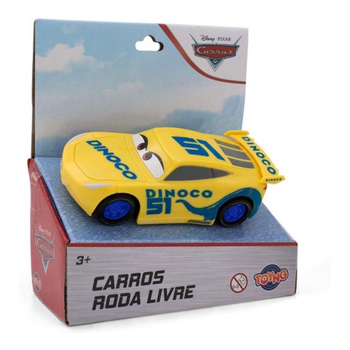 Kit 2 Carrinhos c/ Pista de Corrida McQueen e Cruz - Toyng