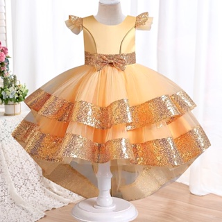 Compra online de Vestido de princesa de renda para bebê, vestido elegante  para festa de aniversário, roupa de Natal para meninas