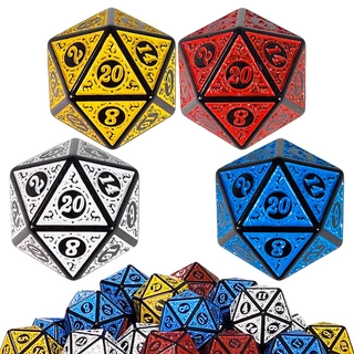 Dado D20 Runas Alto Relevo | Avulso - RPG