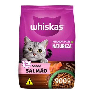 Ração Whiskas Melhor Por Natureza Gatos Adultos Salmão 900g