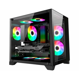 Gabinete Gamer K-mex CG-01AD SpaceZ Micro ATX Sem Fans
