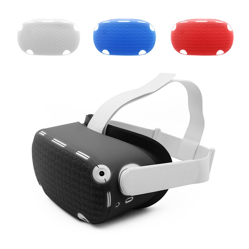 Capa Protetora De Silicone Para Oculus Quest 2 VR Cabeça Anti-Riscos Acessórios