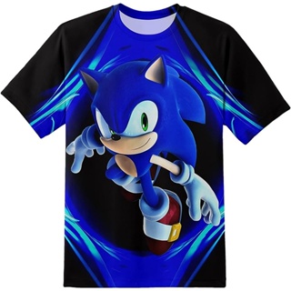 Sonic the Hedgehog Meninos Meninas Camisetas Anime Desenhos