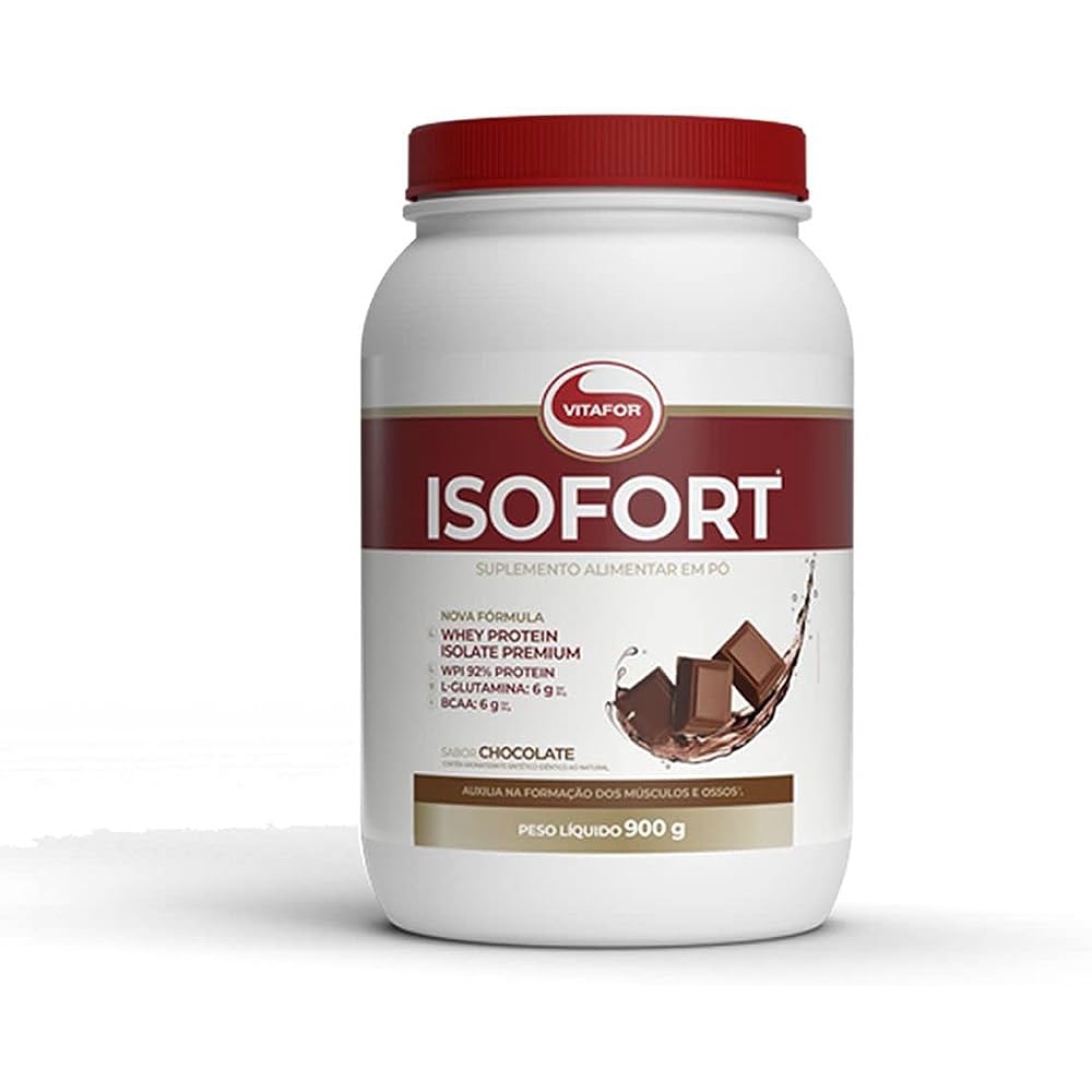 Whey Protein Isolado Isofort (900g) Chocolate – Vitafor
