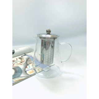 Chaleira de Vidro C/ Infusor 950ml  Pode ir ao Fogo