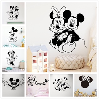 Adesivo de parede mickey e minnie | Box banheiro | Espelho | Geladeira.