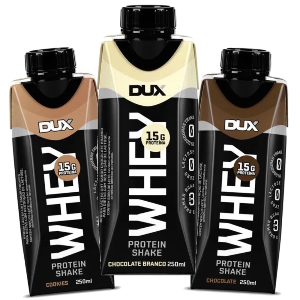 COMBO 3 WHEY PROTEIN SHAKE 250ML SORTIDOS – DUX NUTRITION