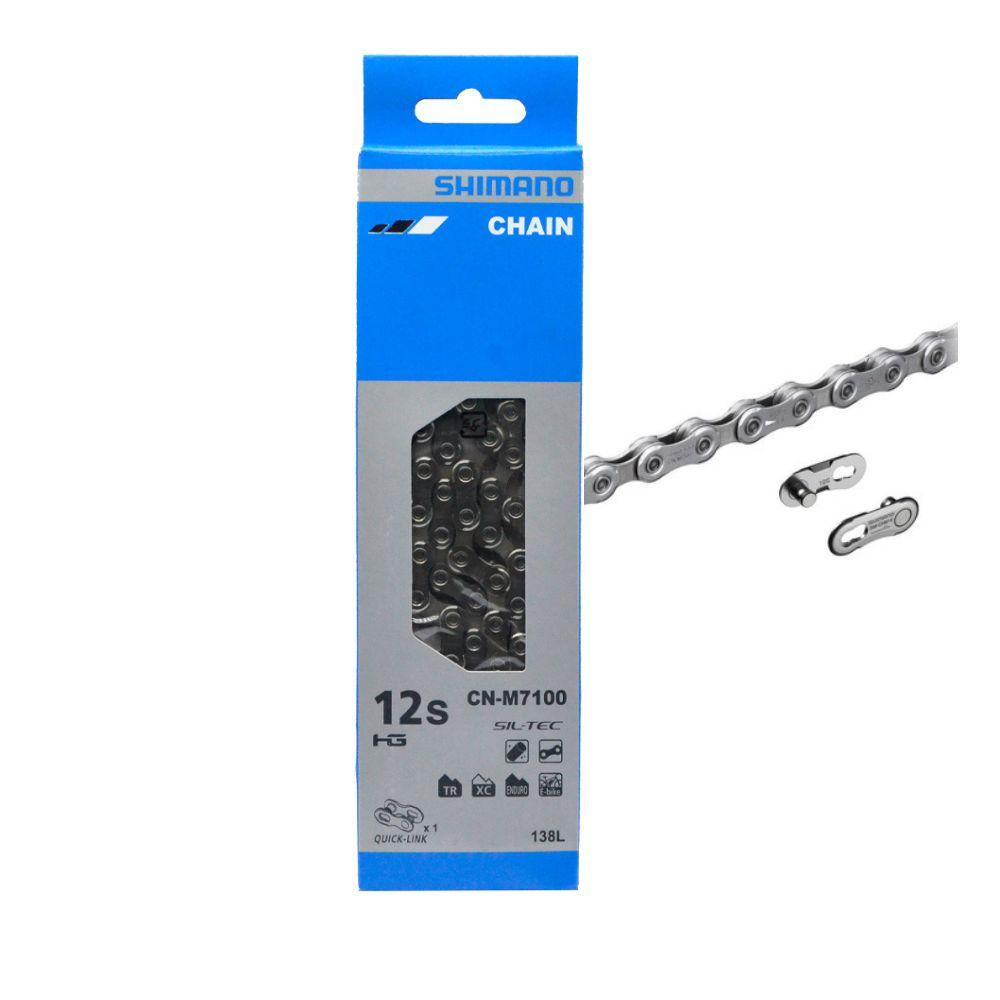 SHIMANO CHAÎNE DE Vélo MTB Électrique Enduro Slx CN-M7100 12-fach 126 G
