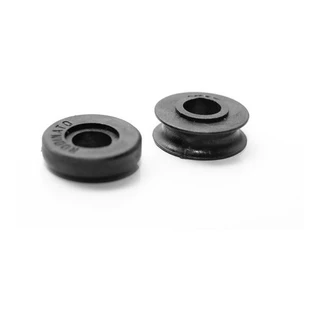 Roldana Para Janela De Correr De Madeira 25mm Preta 10 Pçs