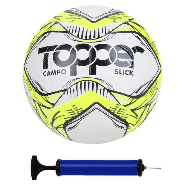 Bola De Futebol De Campo Slick 2020 Topper Cor Amarelo Neon/Preto