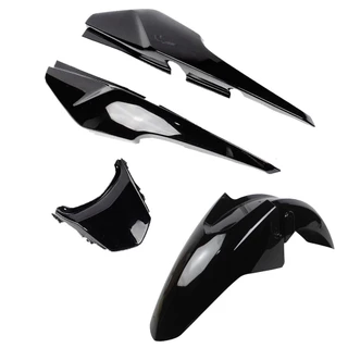 Paralama Dianteiro + Rabeta Traseira Honda Fan 125 2014 2015 2016 2017 Preto