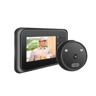 R111 Câmera De Visão Noturna Digital De 2,4 Polegadas Com Campainha IR Peephole Door Viewer