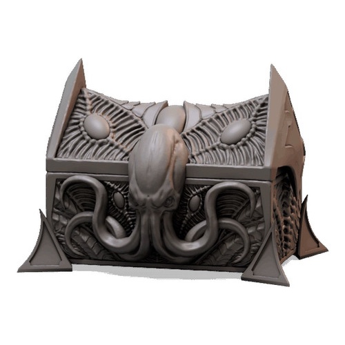 Miniatura Cérebros E Tentáculos Baú Cthulhu Rpg D&d